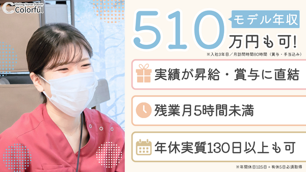 訪問看護ステーションカラフル（常勤）の理学療法士求人の写真