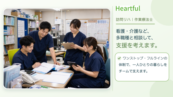 ハートフルサンク訪問看護ステーション 桃山台（常勤）の作業療法士求人の写真